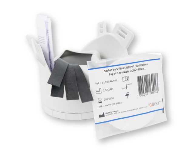 masque de protection OCOV avec 5 filtres