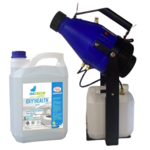 appareil nébuliseur avec désinfectant virucide oxyhealth