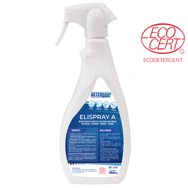 Elispray A désinfectant des surfaces sans rinçage