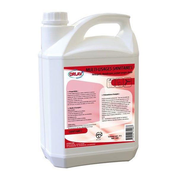 nettoyant desinfectant multi-usage sanitaire orlav 5L